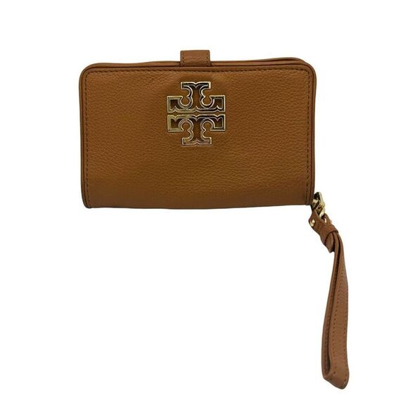 Tory Burch Handbags - Tory Burch brown Leather Britten Smartphone Wristlet